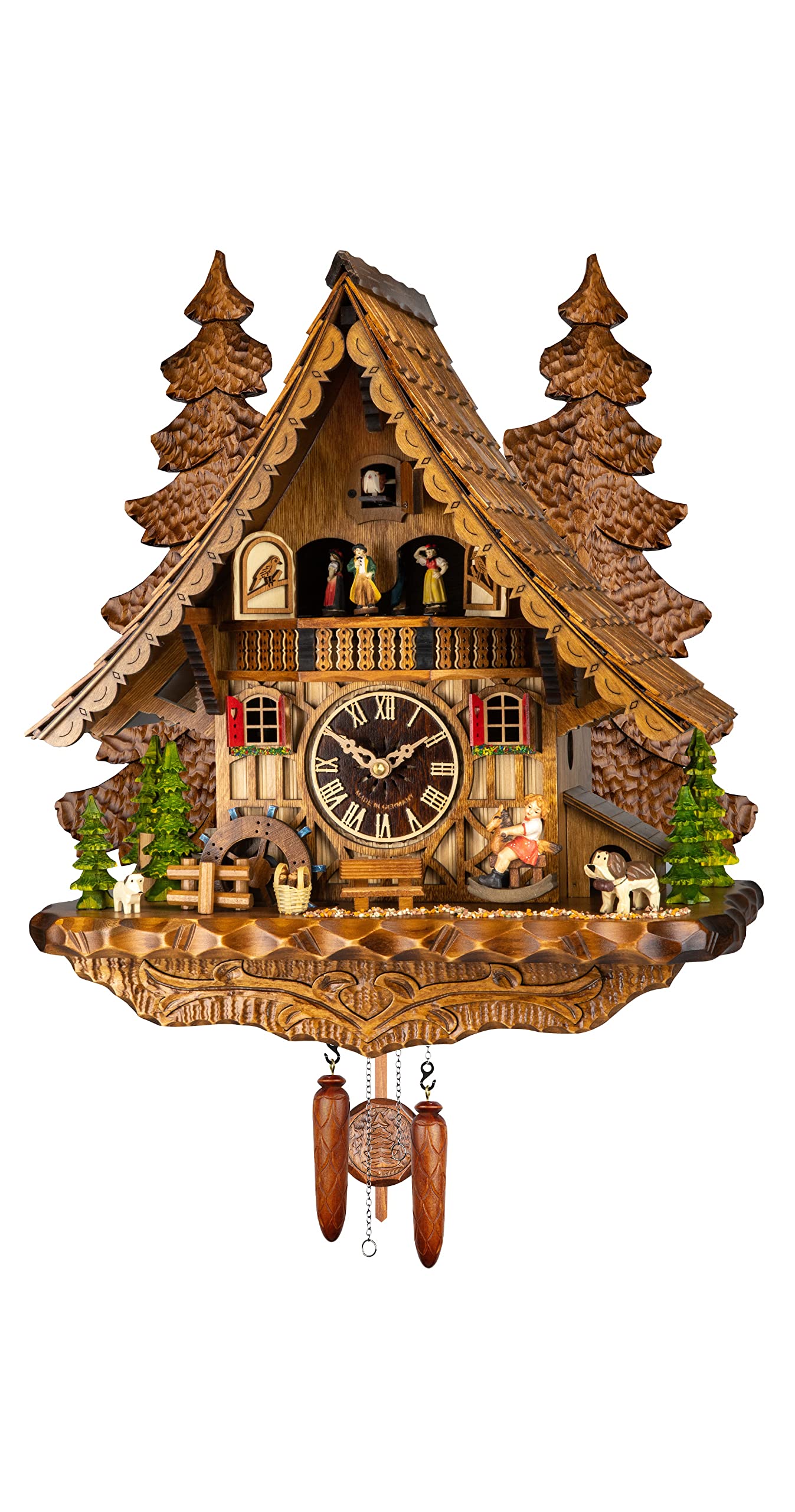 Reloj de cuco Quartz-movement Chalet-Style 44cm de Engstler
