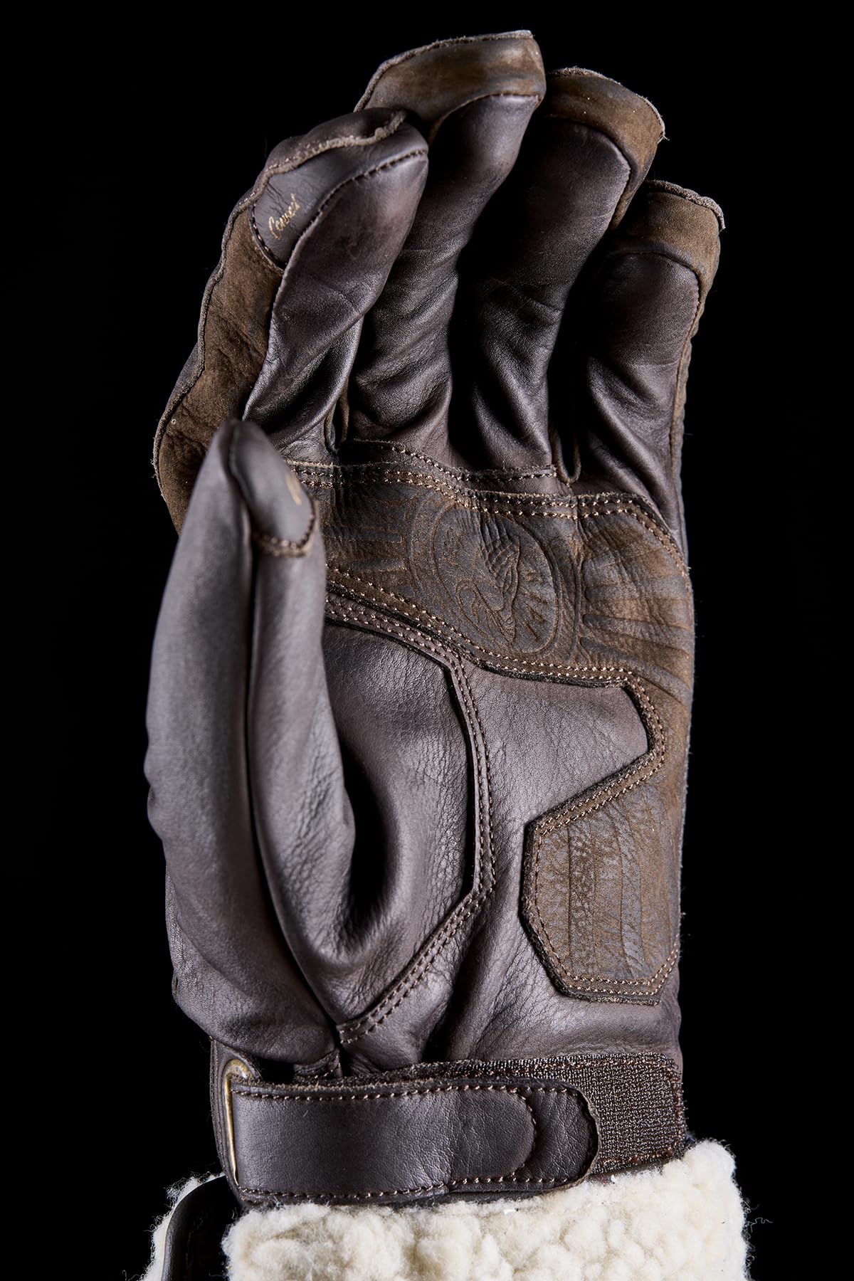 Five Guantes de Moto Invierno Montana, Guantes de Moto Vintage Custom, Homologados CE 1KP, Táctiles, Marrón