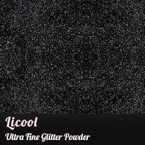 Miniatura 8 de Purpurina fina para arte de uñas, paquetes de polvo de purpurina extrafina de 3.5 onzas para arte de resina epoxi, purpurina artesanal para vasos,