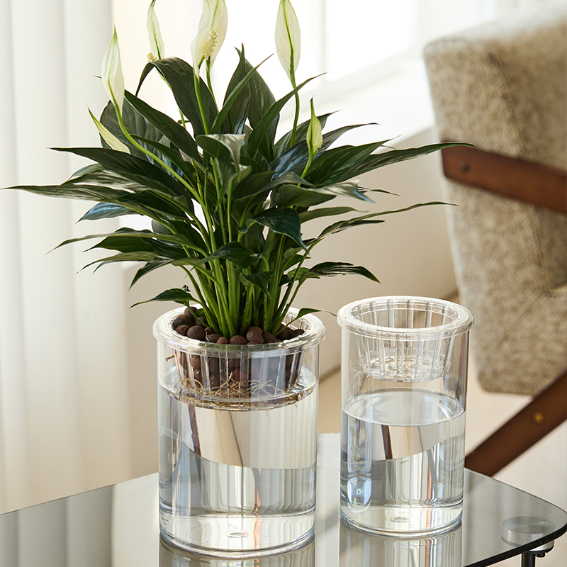 Liotww Extra Large Acrylic Cylinder Clear Vase for Floor, 20 in