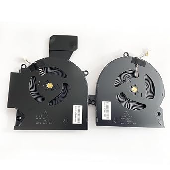 Replacement CPU+GPU Cooling Fan for HP OMEN 16-B 16-C TPN-Q265 TPN-Q267 12V Series M75487-001 ND8CC02-20K25 M75488-001 ND8CC02-20K26