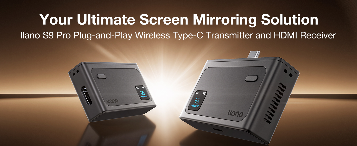 Amazon.com: llano S9 (S850 Ultra) USB-C Wireless HDMI Transmitter