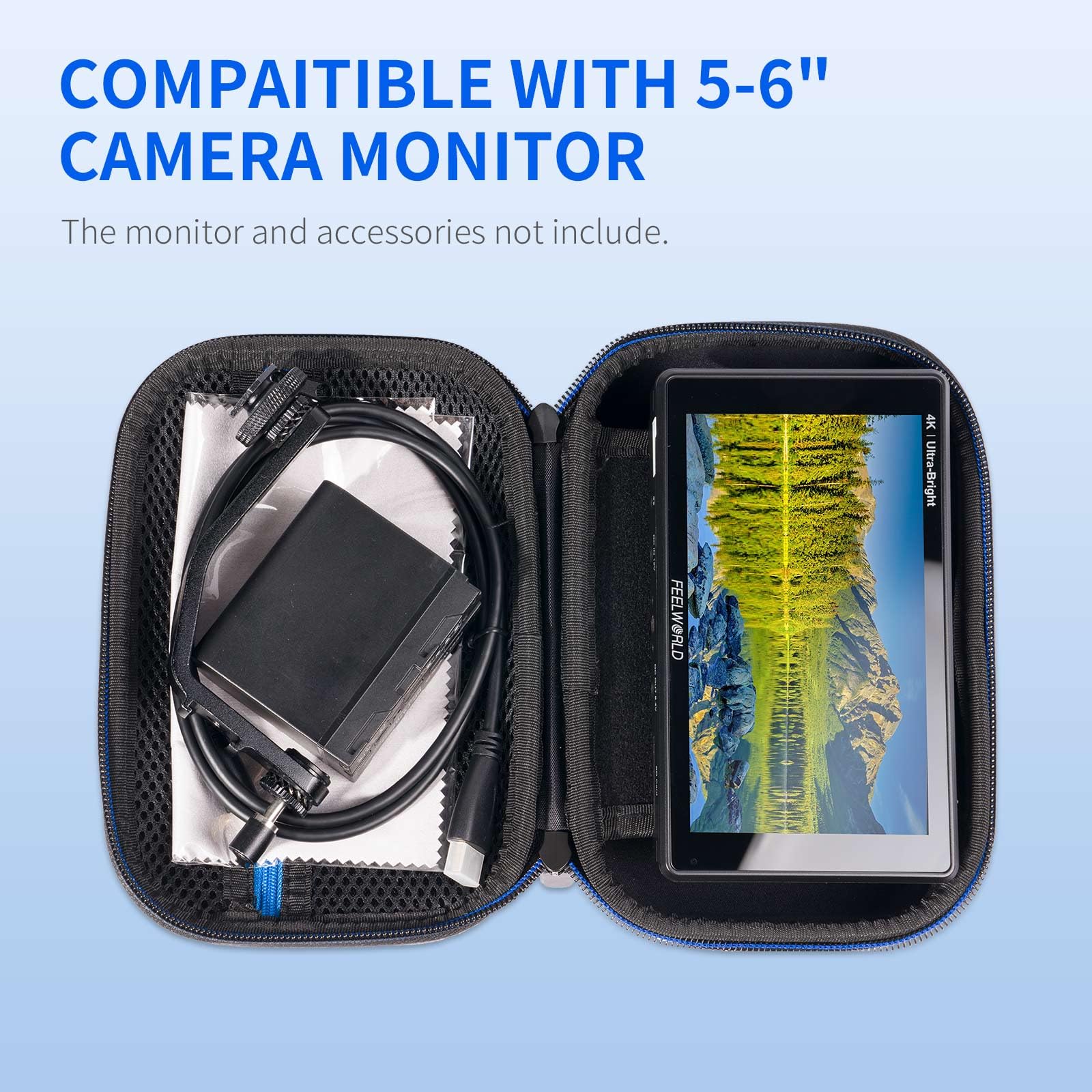 FEELWORLD AMC5 Custodia Protettiva in EVA per Monitor per Monitor da Circa 5-6 pollici