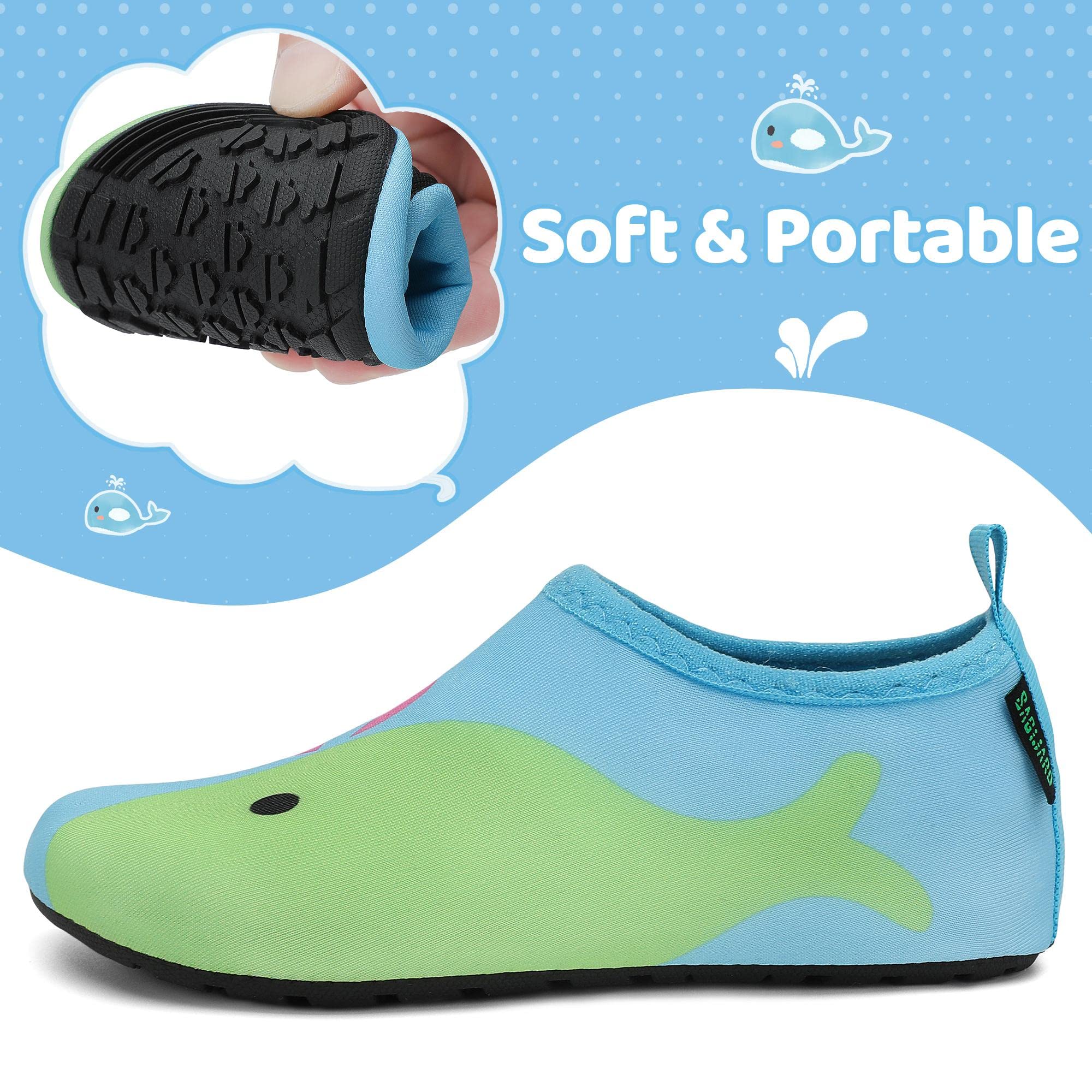 SAGUARO Bambini Ragazze Scarpe da Mare Spiaggia Scarpette da Acqua Scarpe da Immersione per Sportive Acquatici Nuotare Water Shoes