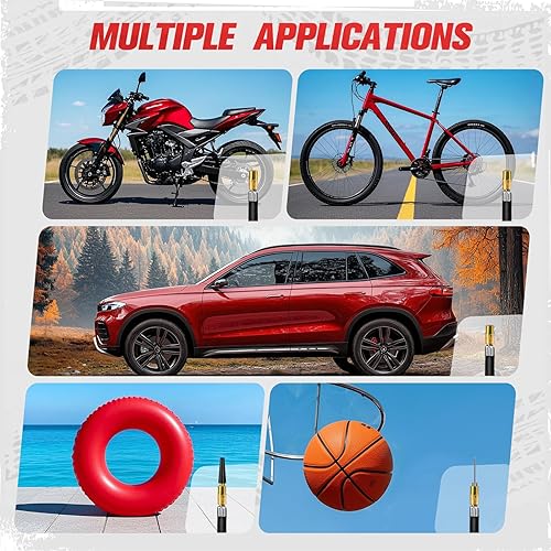 Miniatura 7 de AVID POWER 12V DC Tire Inflator Portable Air Compressor, Compact Air Pump wCopper Motor, Easy Operation 12V Tire Pump wCarrying Case & 3 Adapters