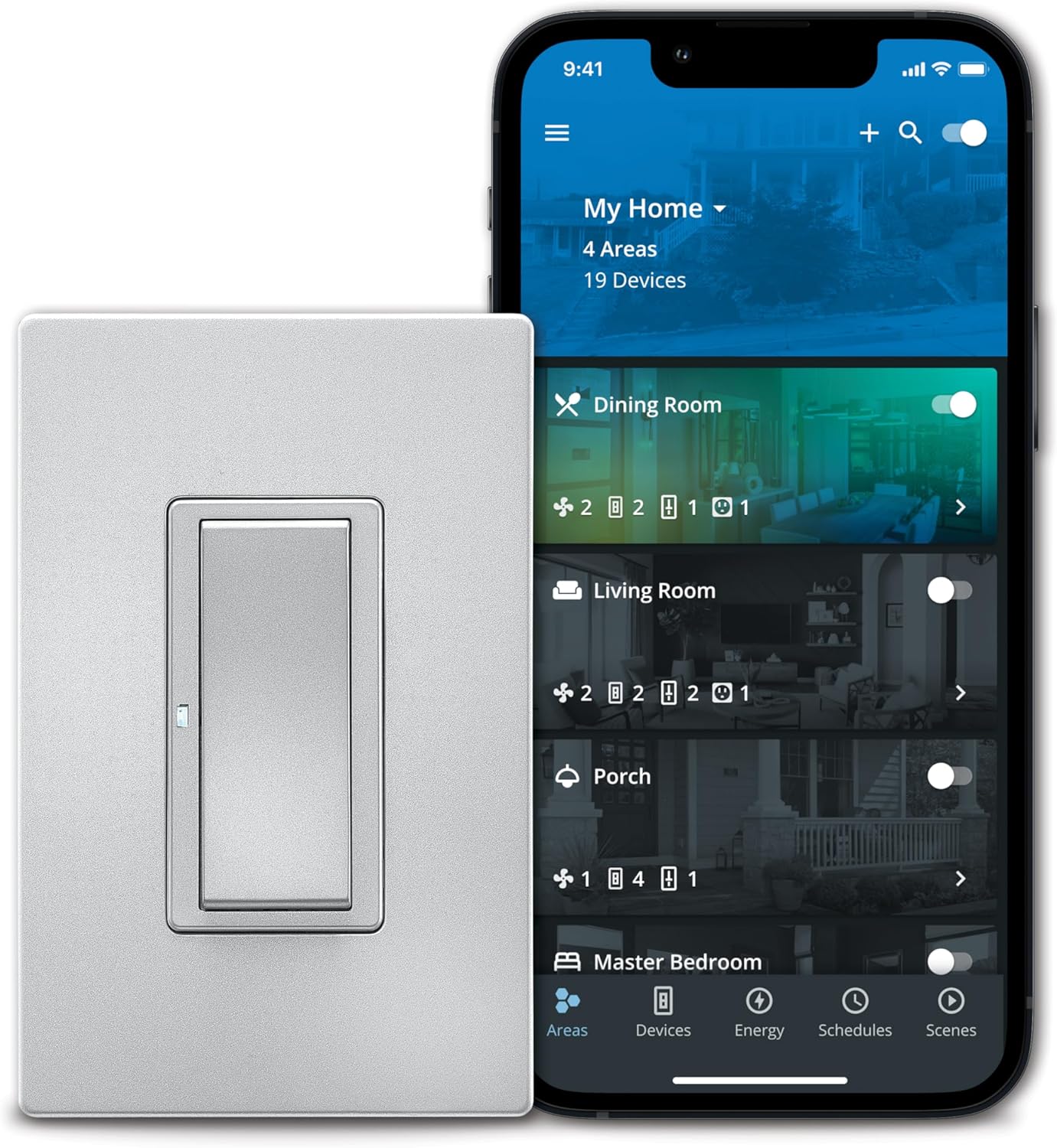 Eaton Wi-Fi Smart Home Switch Works with Hey Google and Alexa, Color Change Kit (Silver Granite/Oil Rubbed Bronze/White)