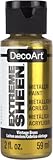 DecoArt 2 Ounce, Vintage Brass Extreme Sheen Paint, 2 Fl Oz (Pack of 1)