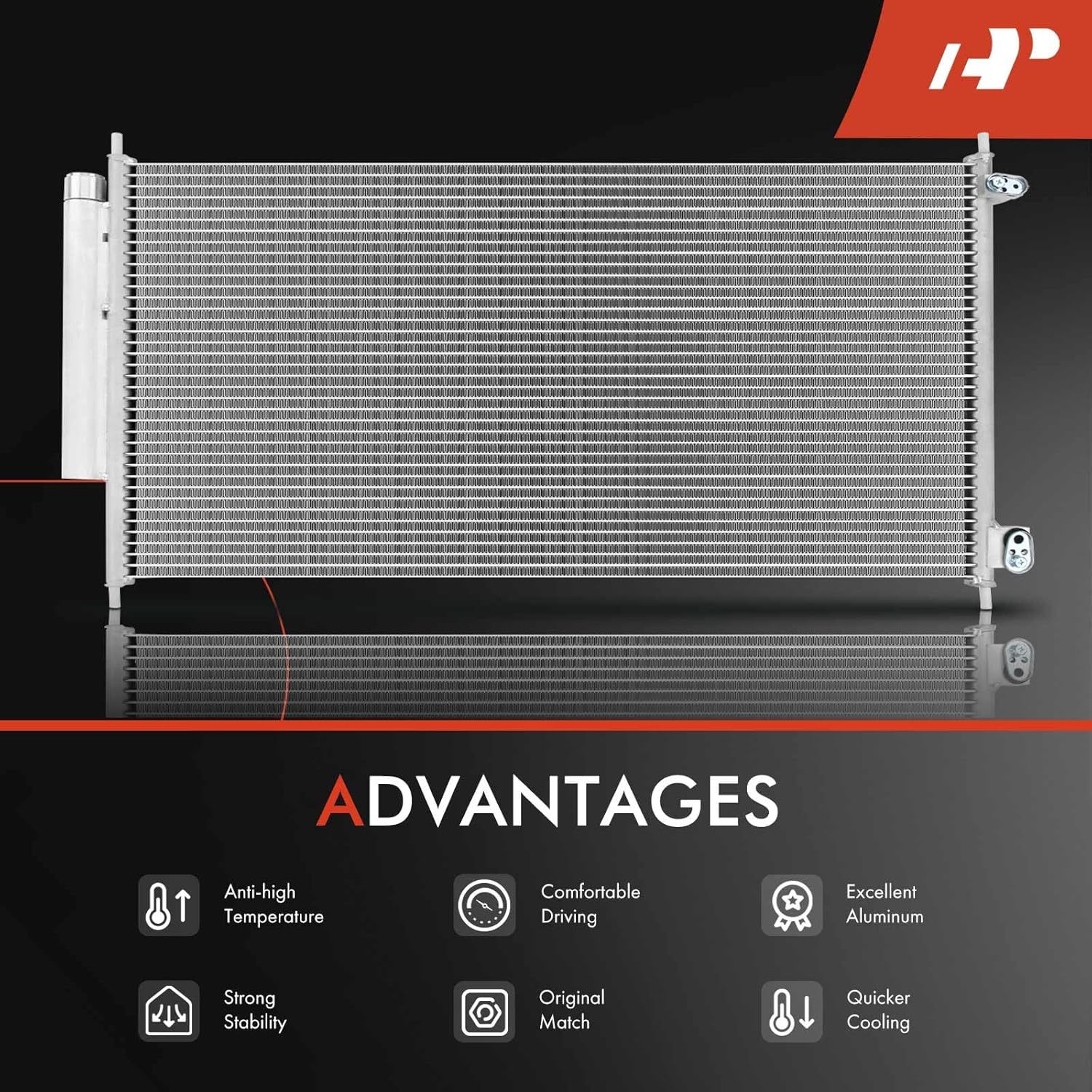 A-Premium Air Conditioning A/C Condenser Compatible with Acura TSX 2004-2008 L4 2.4L