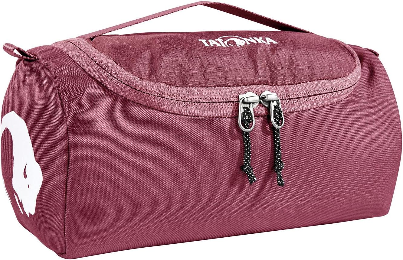 Tatonka Care Barrel Hanging Toiletry Bag with Mirror and Compartments Bordeaux Red, 3 Liter (26 x 14 x 14 cm) - Image 5