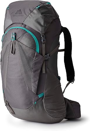 Gregory Jade 43L Womens Day Hiking Backpack, Ventilated Backpanel, Built-In Hydration Attachment for Bladder Reservoir Not Included, Small/Medium, Mist Grey