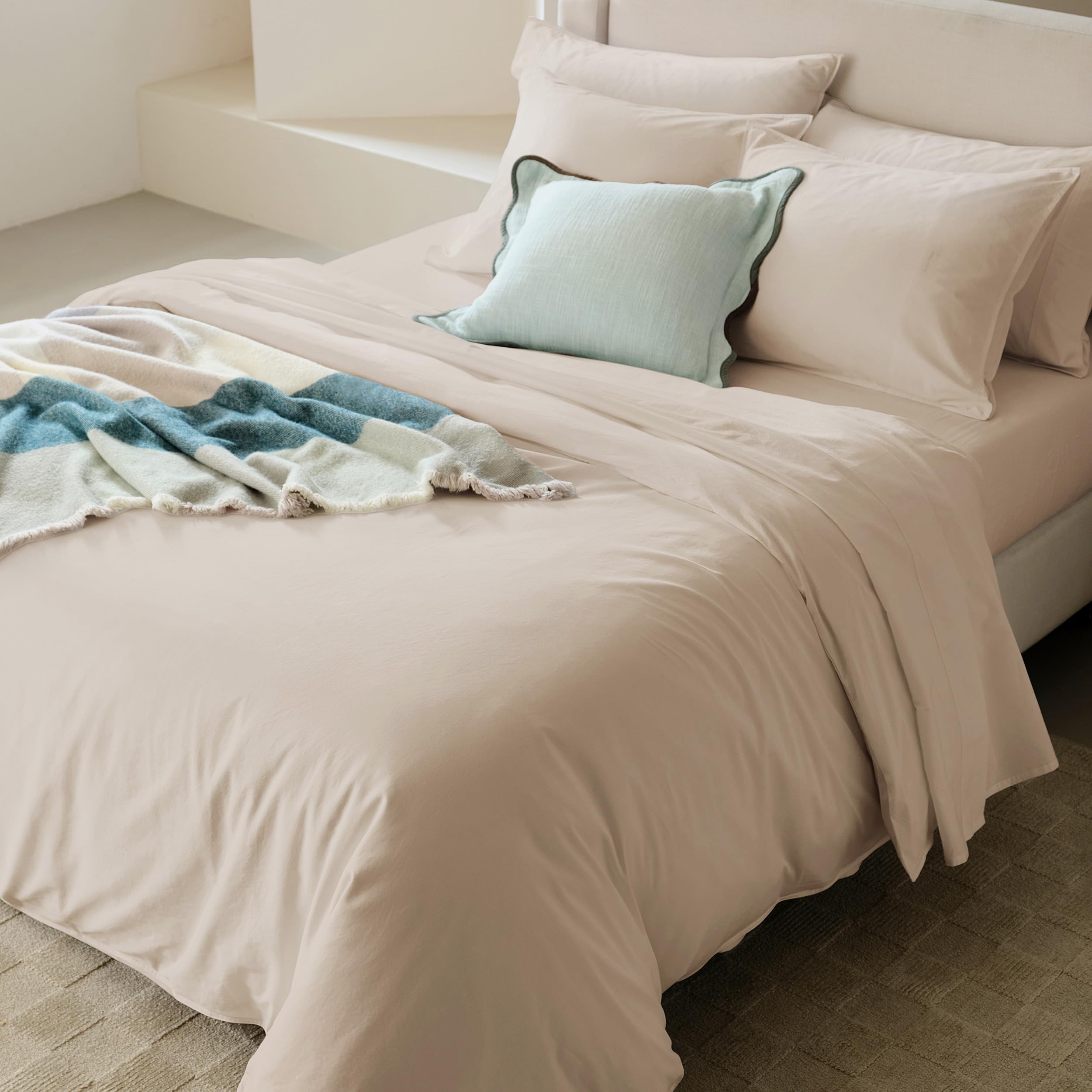 Double Stitch GOTS Organic Cotton King Duvet Cover