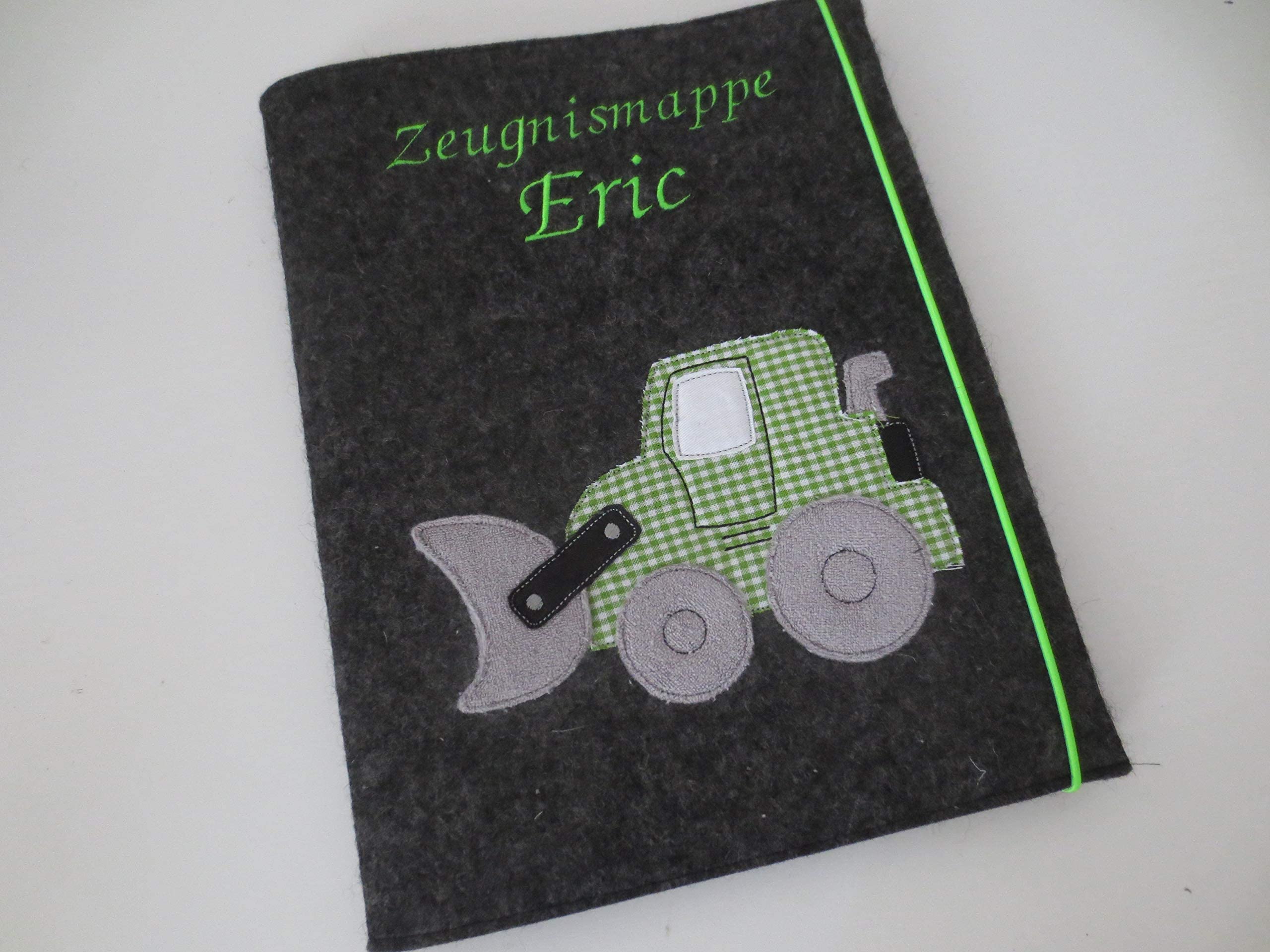 Zeugnismappe Wollfilz Mappe Zeugnisse DIN A4 Grundschule Schule