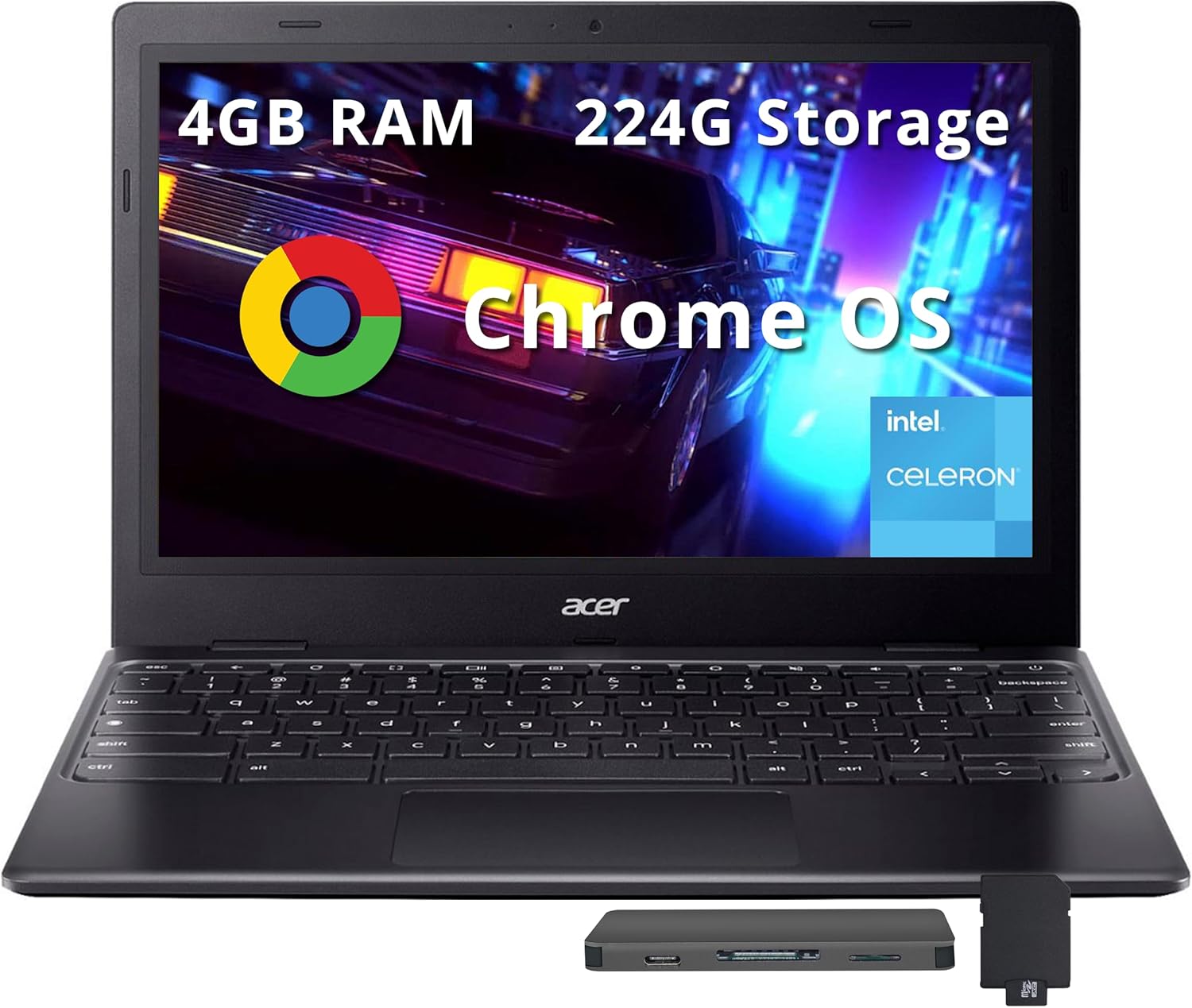 acer Chromebook 311 11.6″ HD Laptop, Intel Celeron N4500, 4GB RAM, 224GB Storage…