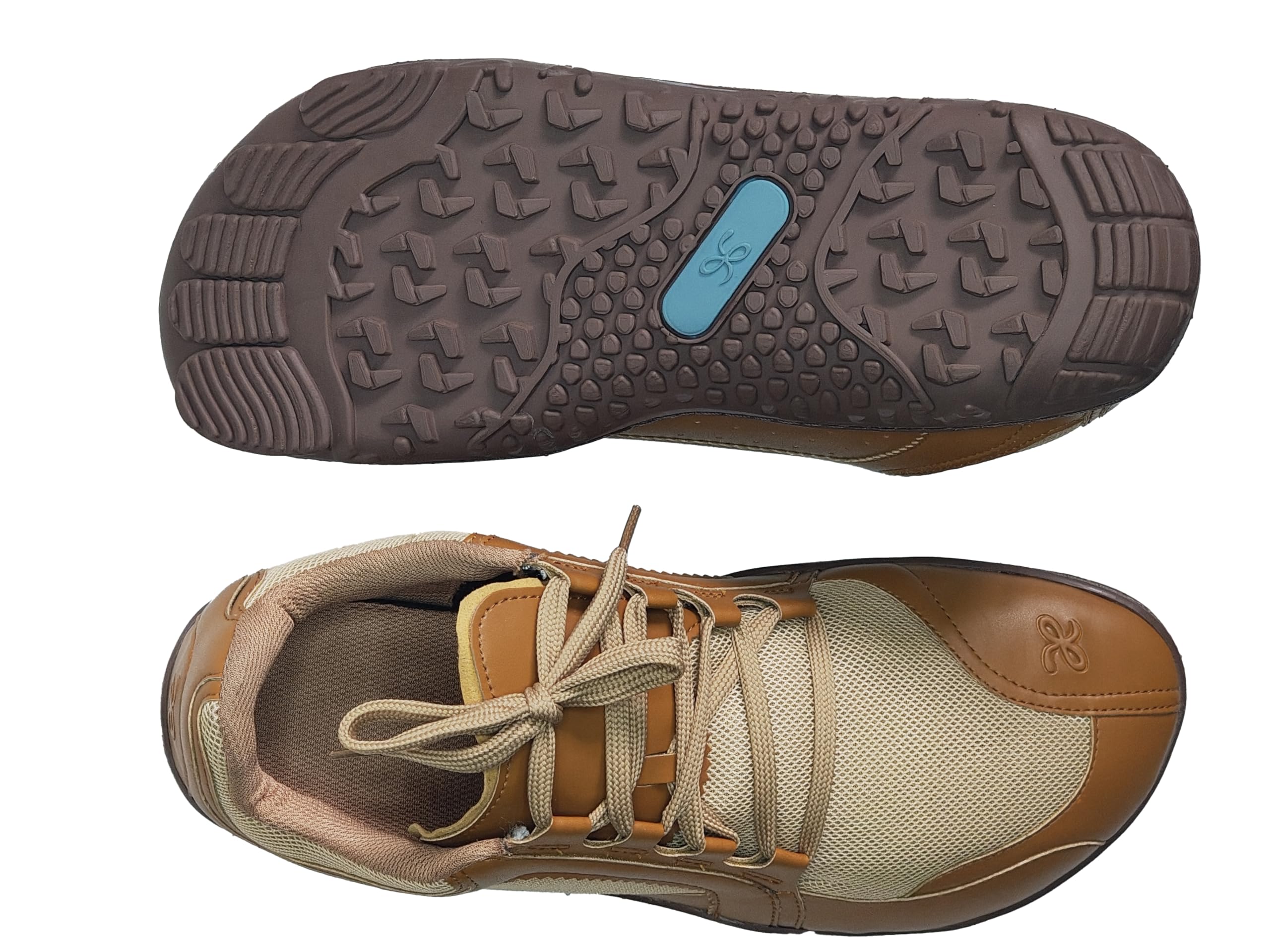 Riser Barefoot Hiking and Cross Training Shoe Brown Size 8 Wide Toe Box Zero Drop Sole