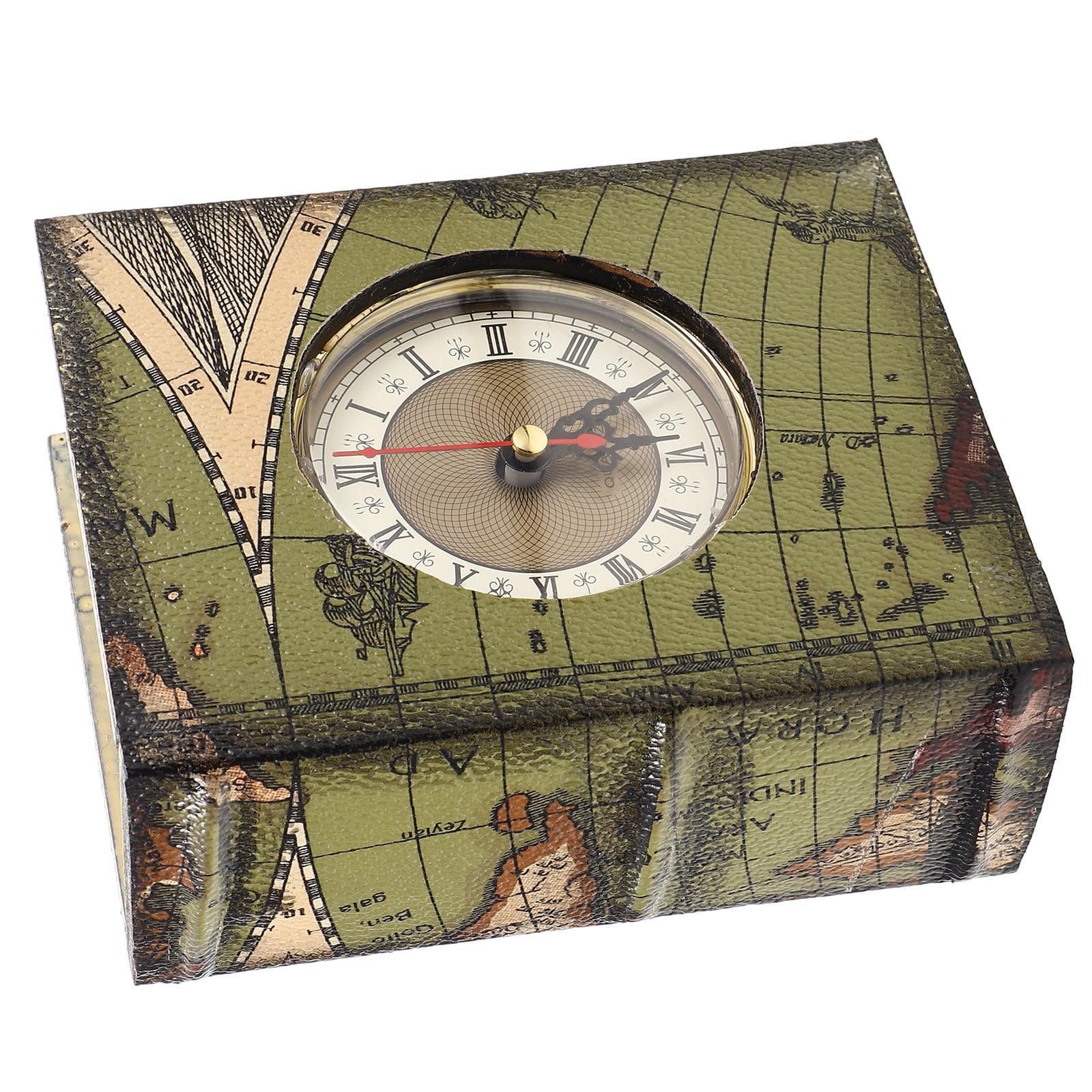 Boîte en bois noble Toddmomy horloge intégrée style chic et délicat pour maison de standing