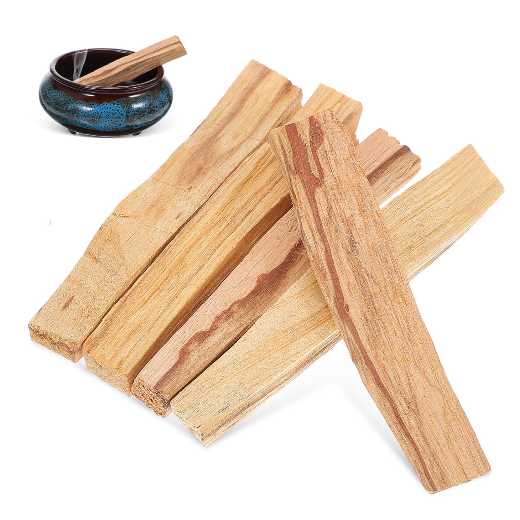 Cabilock Palitos Aromáticos de Madera de Palo Santo 50g, Incienso Natural Hogar, Uso Versátil, 3-5 Varillas