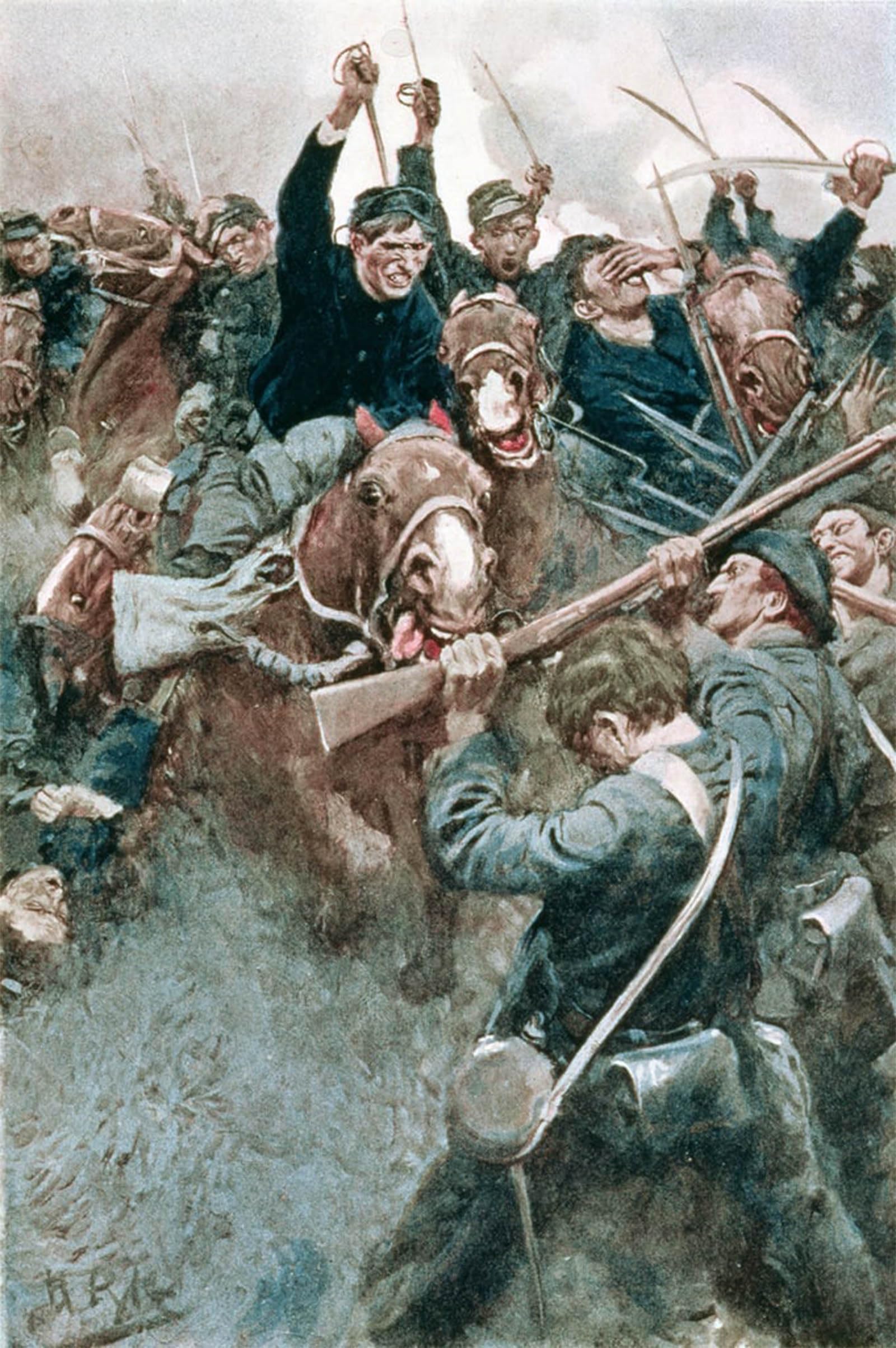 POSTERIIk Famous Print Pop Art Wall Art Graffiti Jackson's Brigade Standing Like a Stone Wall Before by Howard Pyle Art Prints for Home Decor 60x90cm