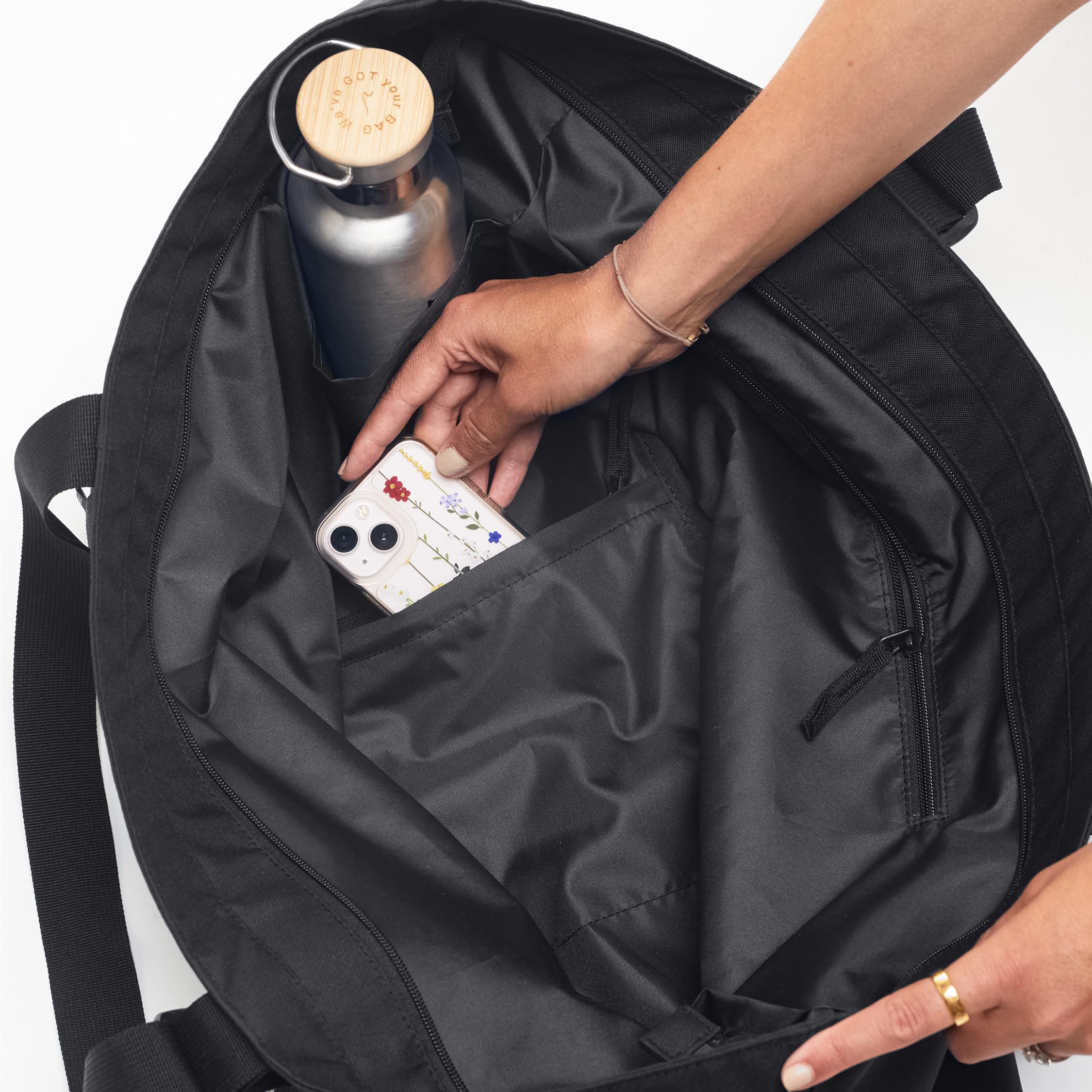 GOT BAG Tote Bag | Bolso de Hombro con Compartimento para Portátil | Bolso Shopper Versátil y Repelente al Agua para Trabajo y Universidad