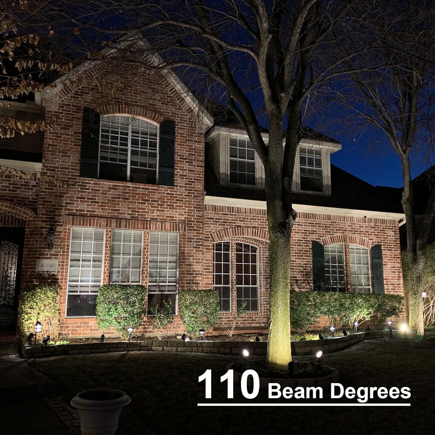 GOODSMANN Landscape Lights 4PK Low Voltage Well Lights 4 Watt 200 Lumen LED Landscape Lighting 2800K Warm White Metal In-Ground Light with Cable Connectors