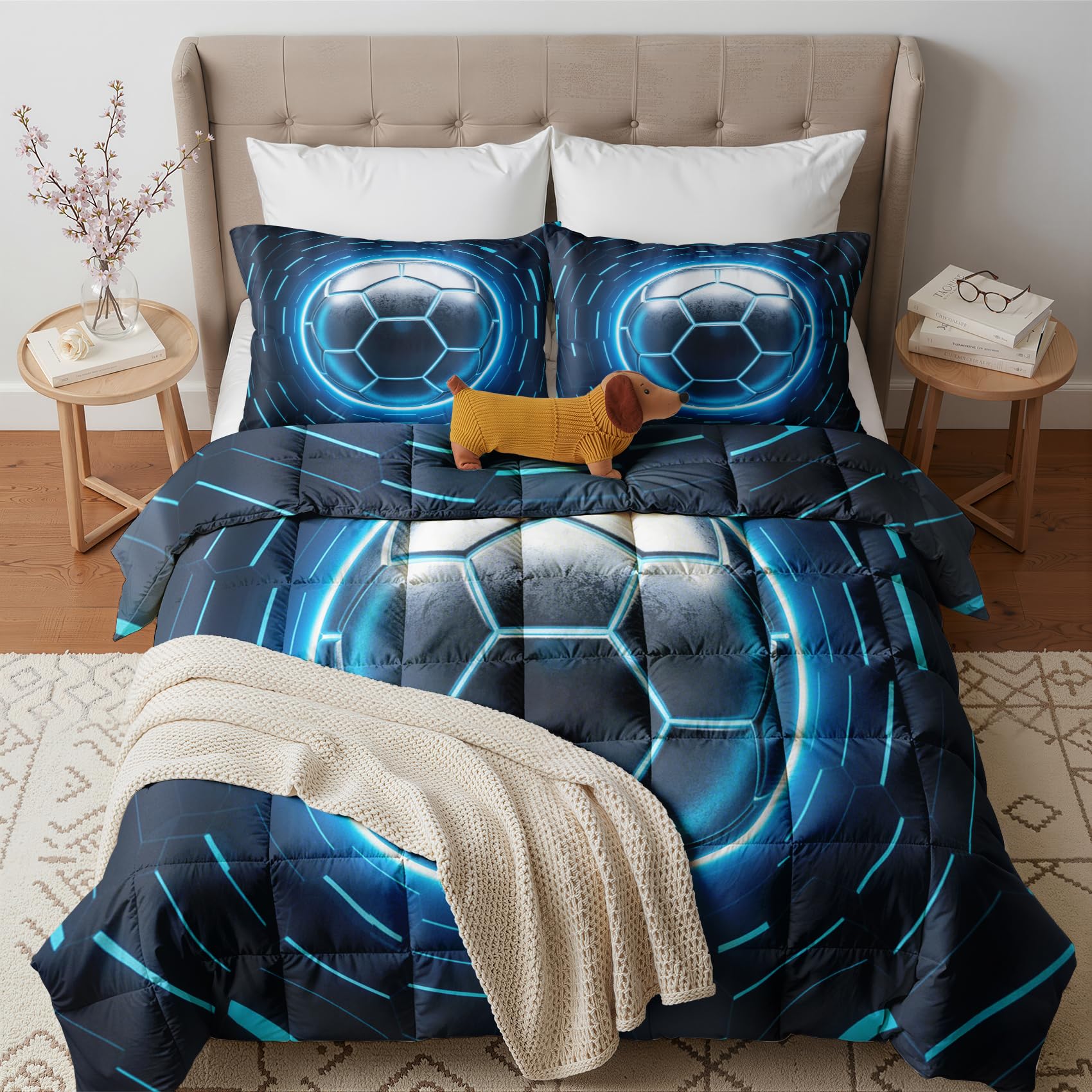 GEDAEUBA Football Duvet Double 10.5 Tog