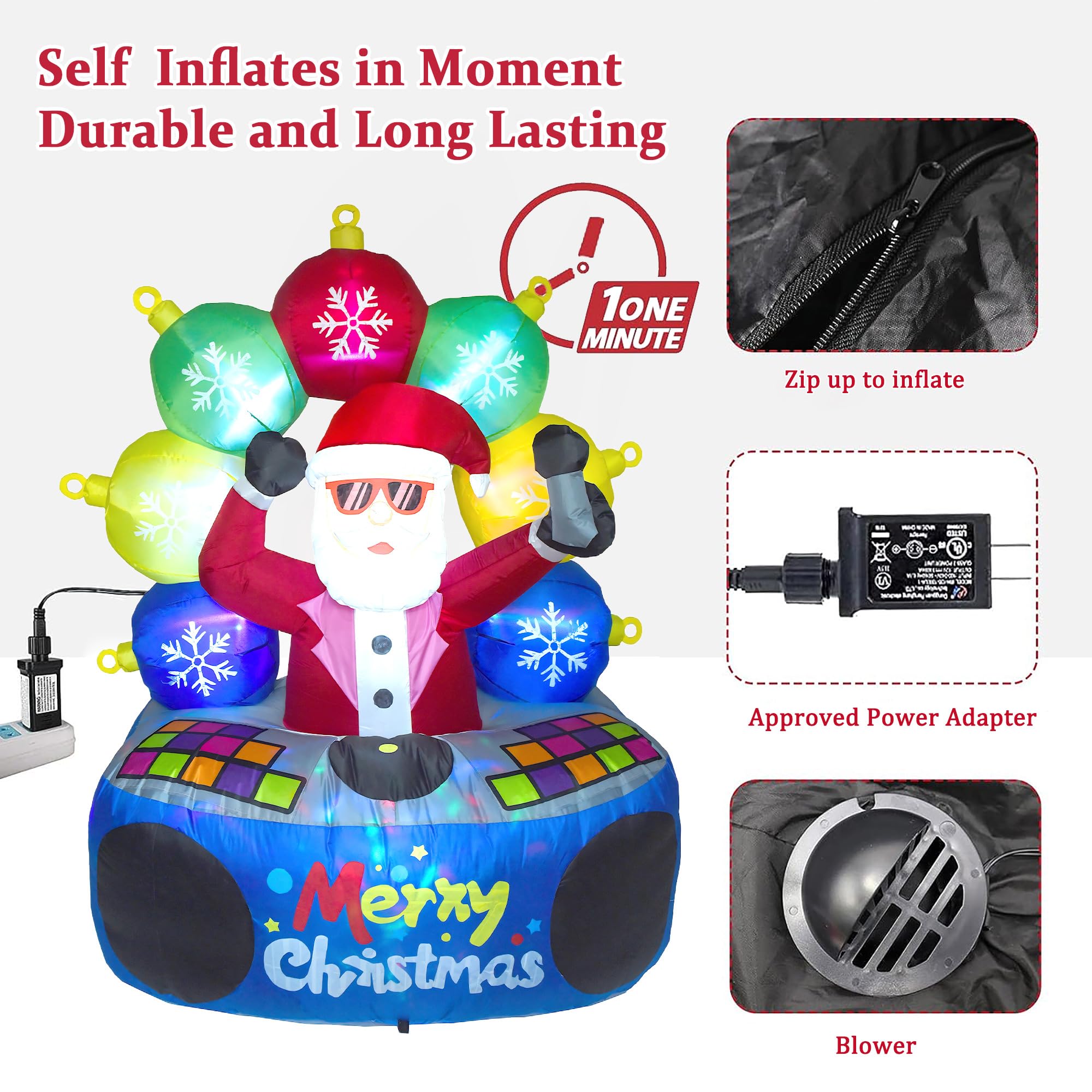 Amazon.co.jp: PIPIMOUSE 高さ6フィート クリスマスサンタ