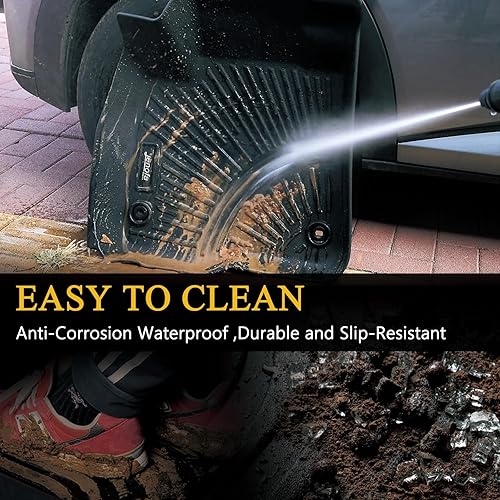 Miniatura 6 de Alfombrillas de coche y forro de carga para Chevy EquinoxGMC Terrain 2018-2024 para todo tipo de clima, juego completo para Equinox 2018-2024,