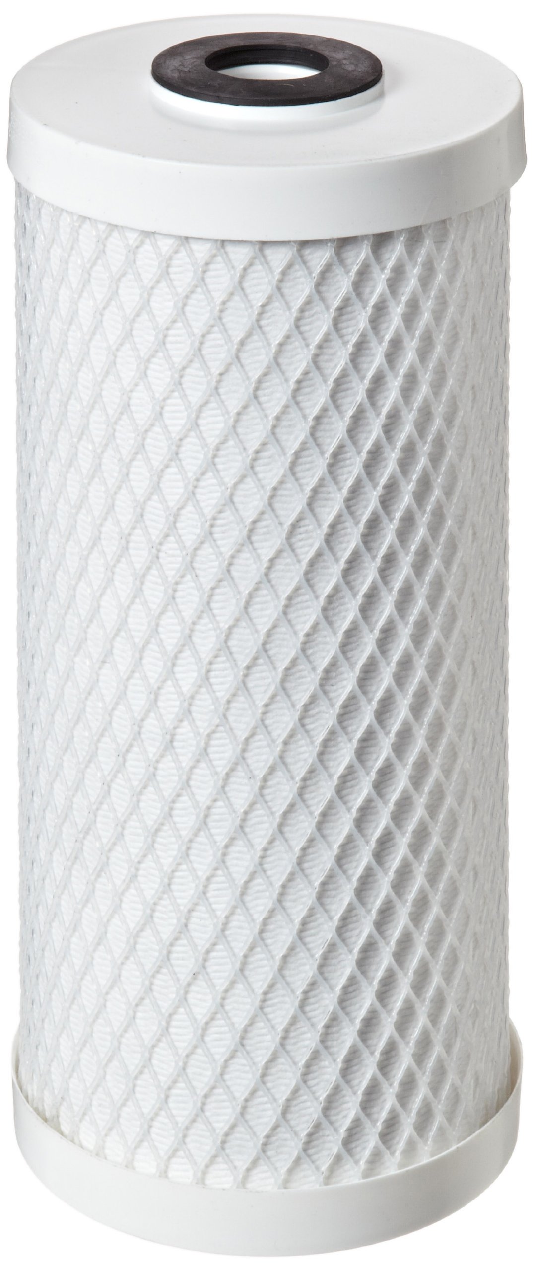 Pentek CBC-BB CBC-22 Whole House Heavy Duty Block Replacement Cartridge with Glued Powder Activated Carbon Filter, 10" x 4.5", 0.5 Micron, Extruded, White