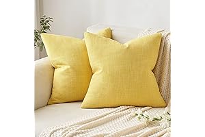 Durable and Breathable MIULEE Linen Burlap Decorative Pillow Covers
