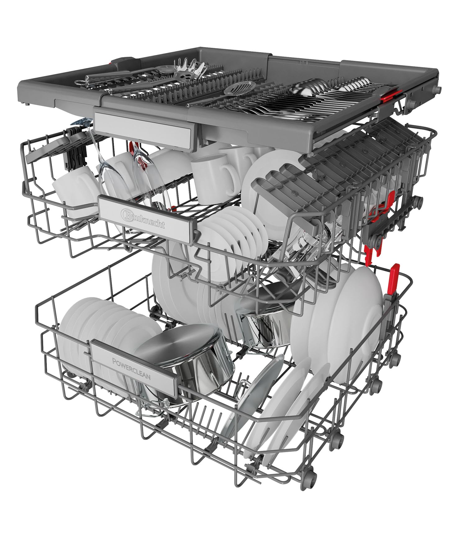 Bauknecht BUO 3O41 PLT X Unterbau-Geschirrspüler 60 cm 14 Maßgedecke PowerClean ActiveDry