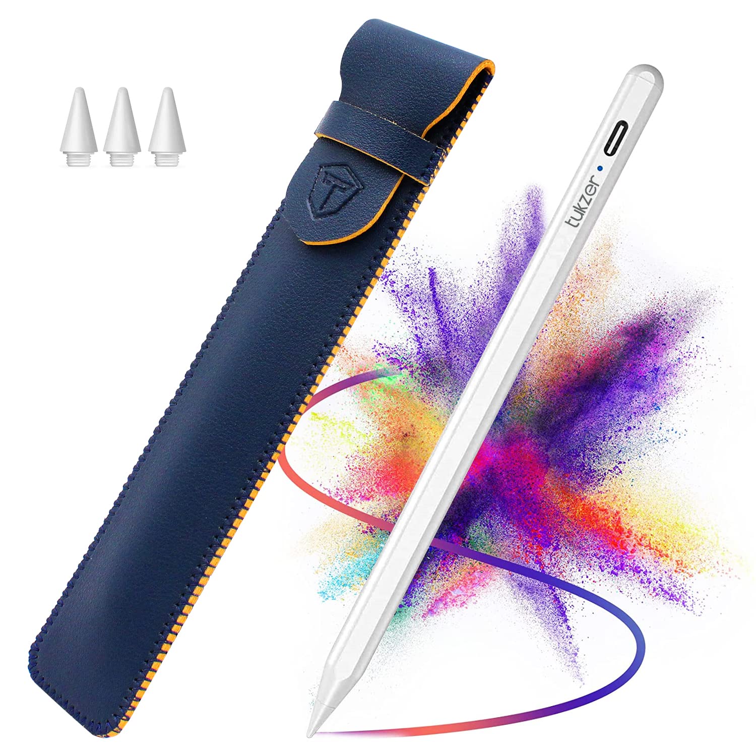 Buy Tukzer Stylus Pen, iPad Pencil with Palm Rejection Tilt Sensor 2nd