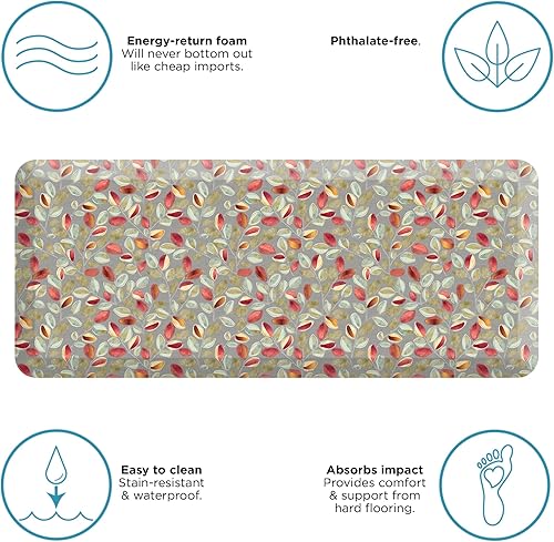 Miniatura 3 de GelPro Anti-Fatigue Designer Comfort Kitchen Floor Mat Orchard Sultry Grey 20x48