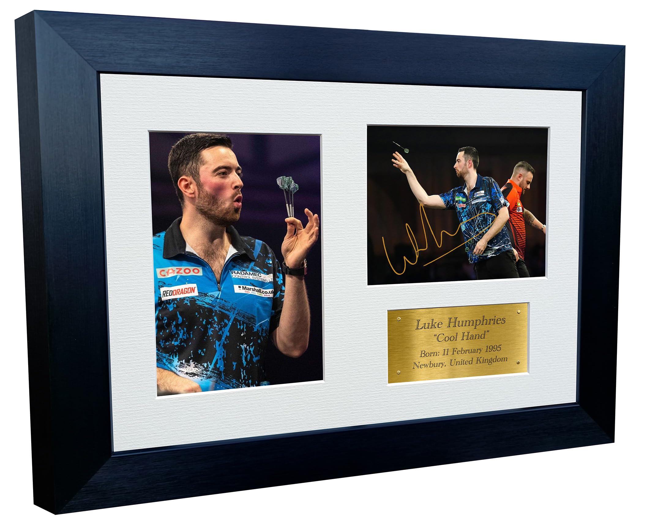 Kitbags & Lockers 12x8 A4 Signed Luke Cool Hand Humphries Darts PDC WDF Autographed Autograph Signed Photograph Photo Picture Frame Poster Gift Triple G