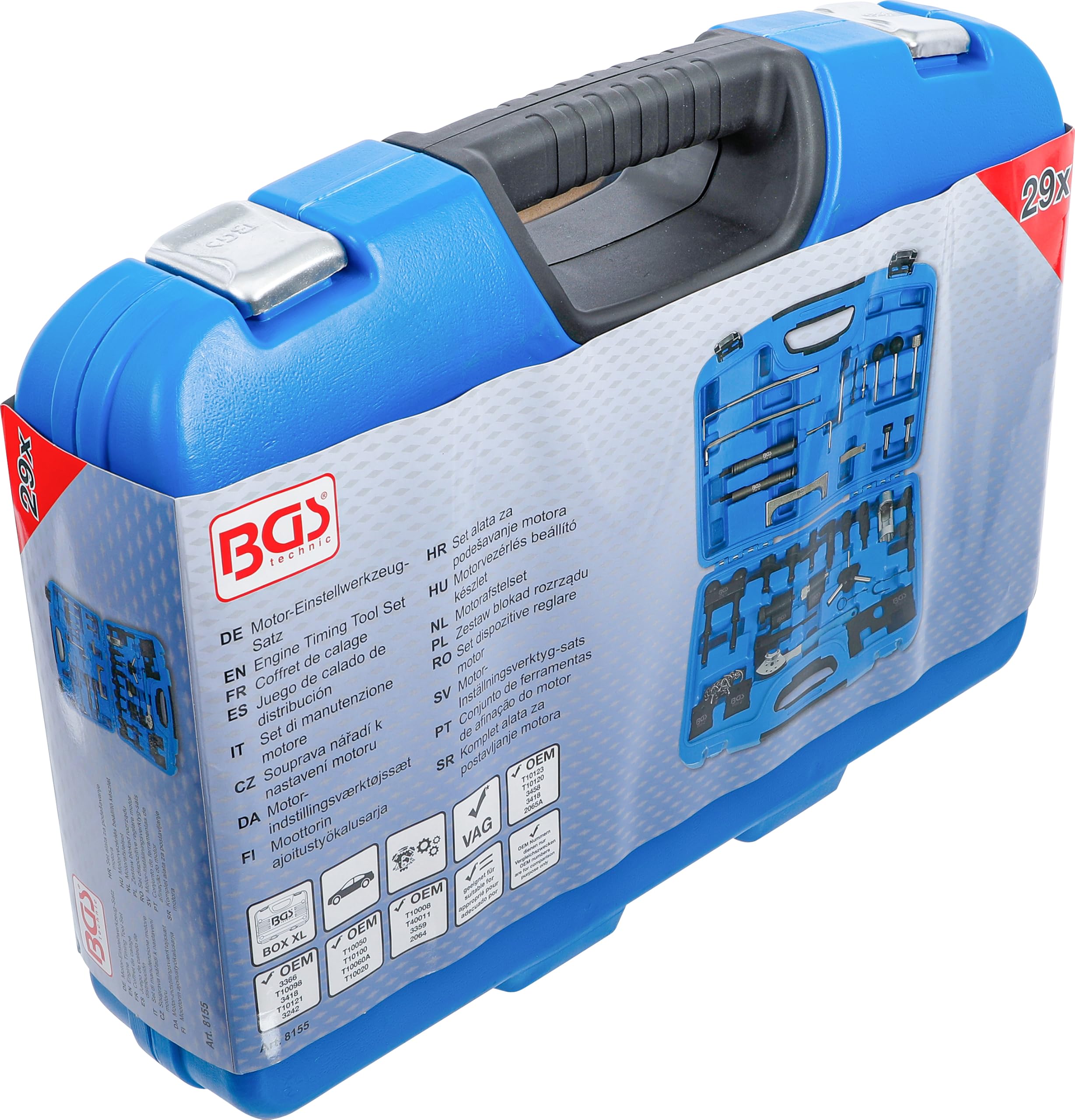 BGS 8155 | Juego de calado de distribución | para VAG | Bomba / boquilla TDI de 1,9/2,0 l | 1,9 l TDI | 2,5 l V6-TDI | 3,3 l V8-TDI | 1,2 l 3 cilindros | 1,4/1,6 l gasolina