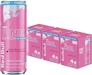 Sugar-Free Wild Berries, Pink Edition, with 114mg Caffeine plus Taurine & B Vitamins, 12 Fl Oz, Pack of 12 Cans