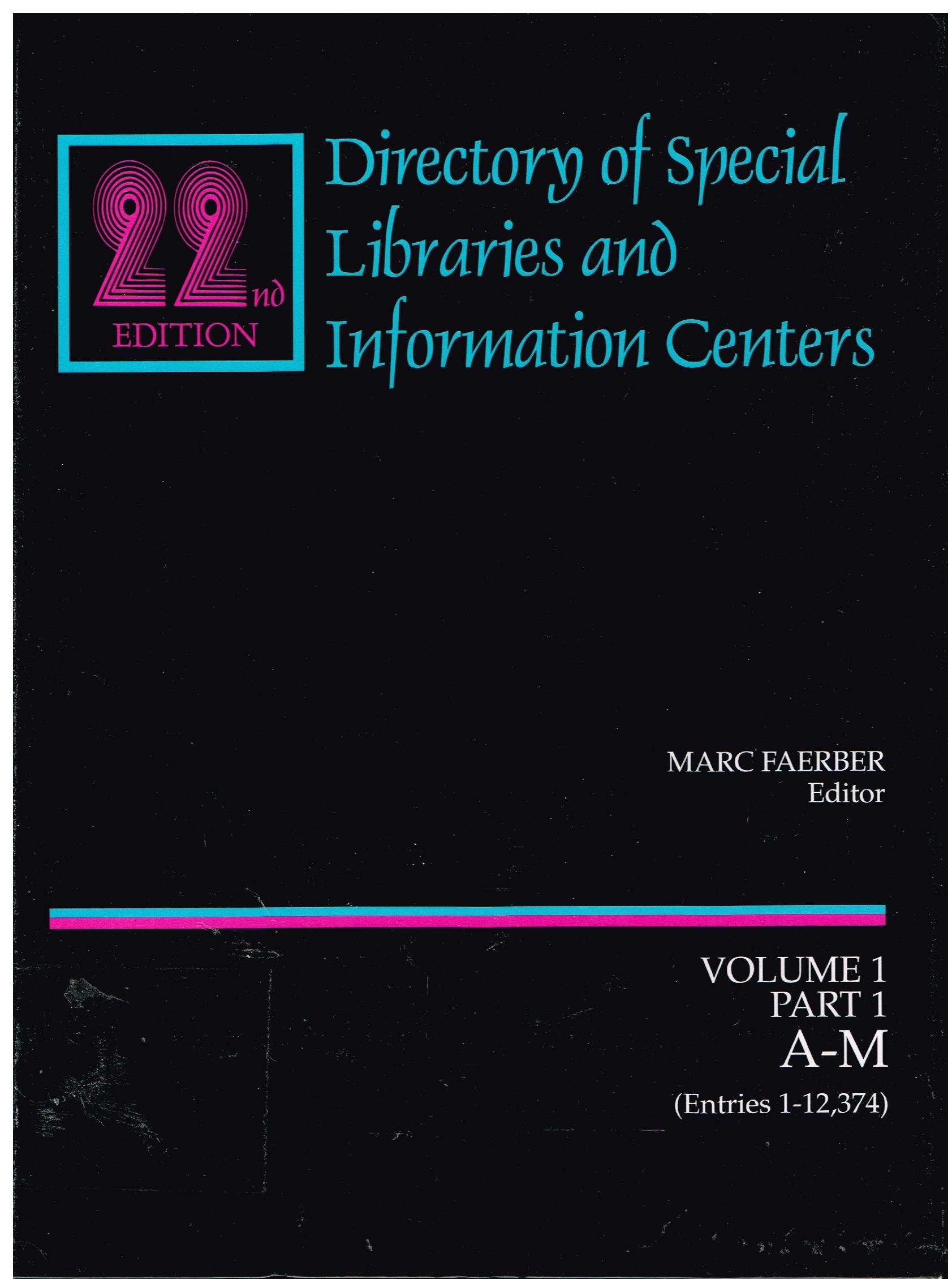 Directory of Special Libraries and Information Centres