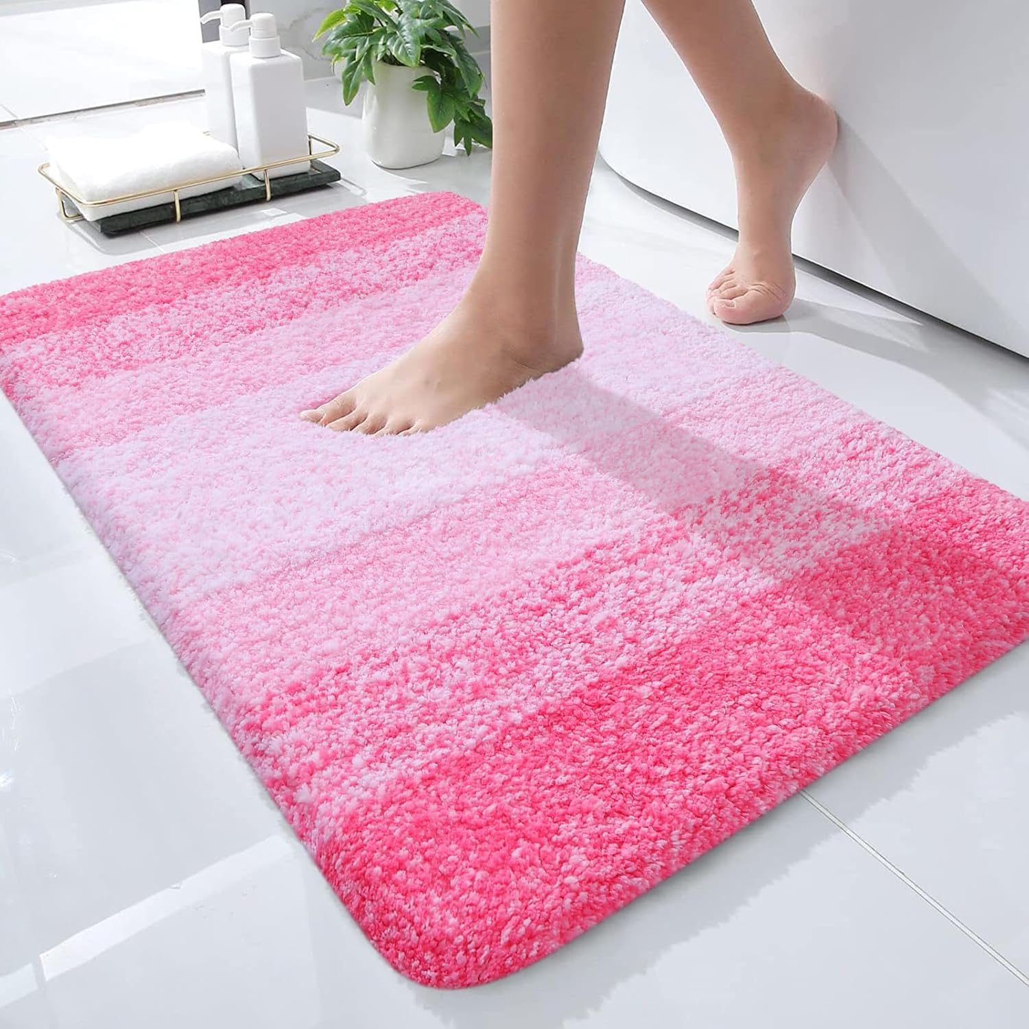 OLANLY Luxury Bathroom Rug Mat 24x16, Extra Soft and