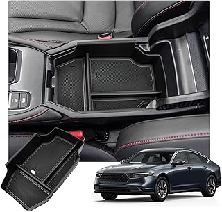 R RUIYA 2023 Accord Center Console Organizer for 2023 Accord LX/EX, 2023 Accord Hybrid Sport/EX-L/Sport-L/Touring Console Organizer Tray Armrest Box Organizer for Honda Accord 2023 Accessories