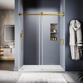 56"-60" W x 76" H Frameless Sliding Shower Door