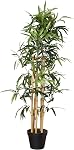 Amazon Basics Plante de faux bambou artificielle avec pot de planteur en plastique - 39,4 pouces