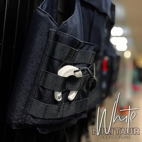 Miniatura 4 de Tope de puerta. Protector de pellizco de puerta. Brilla en la oscuridad, rosa y blanco. Tope de puerta de gato para acceso a alimentos y basura.