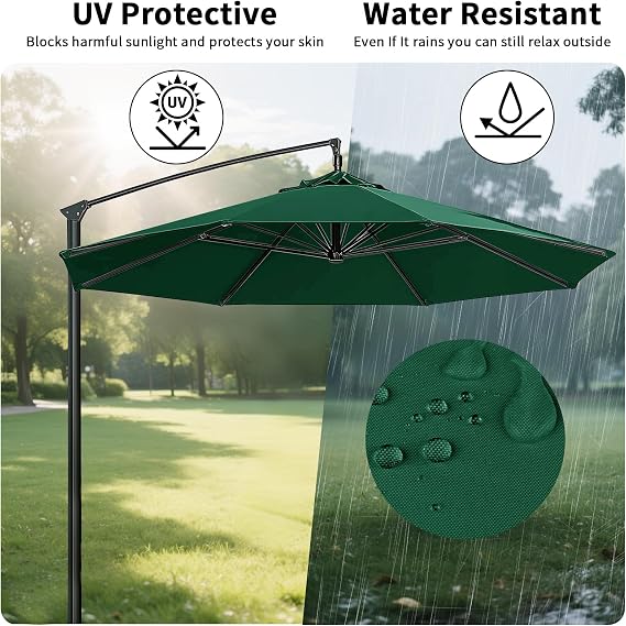 Replacement Parasol Canopy for 2.7m 8 Ribs Diameter Patio Umbrella
