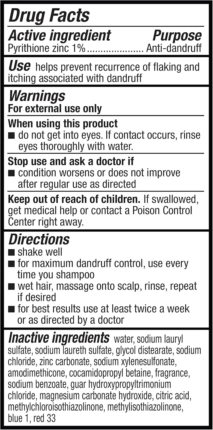 Amazon Basics 2-in-1 Dandruff Shampoo and Conditioner for Men, Smooth Spice Scent, 14.2 Fluid Ounces, Pack of 6