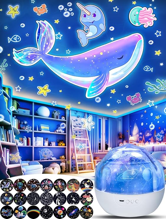 Labby Star Galaxy Projector with 21 Sets of Films