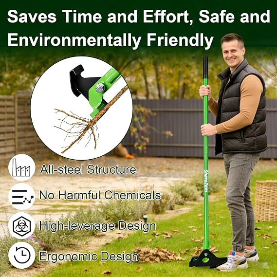 Large Tree Puller Tool Heavy-Duty Sapling Puller for 14 - 2 inch Woody Stem