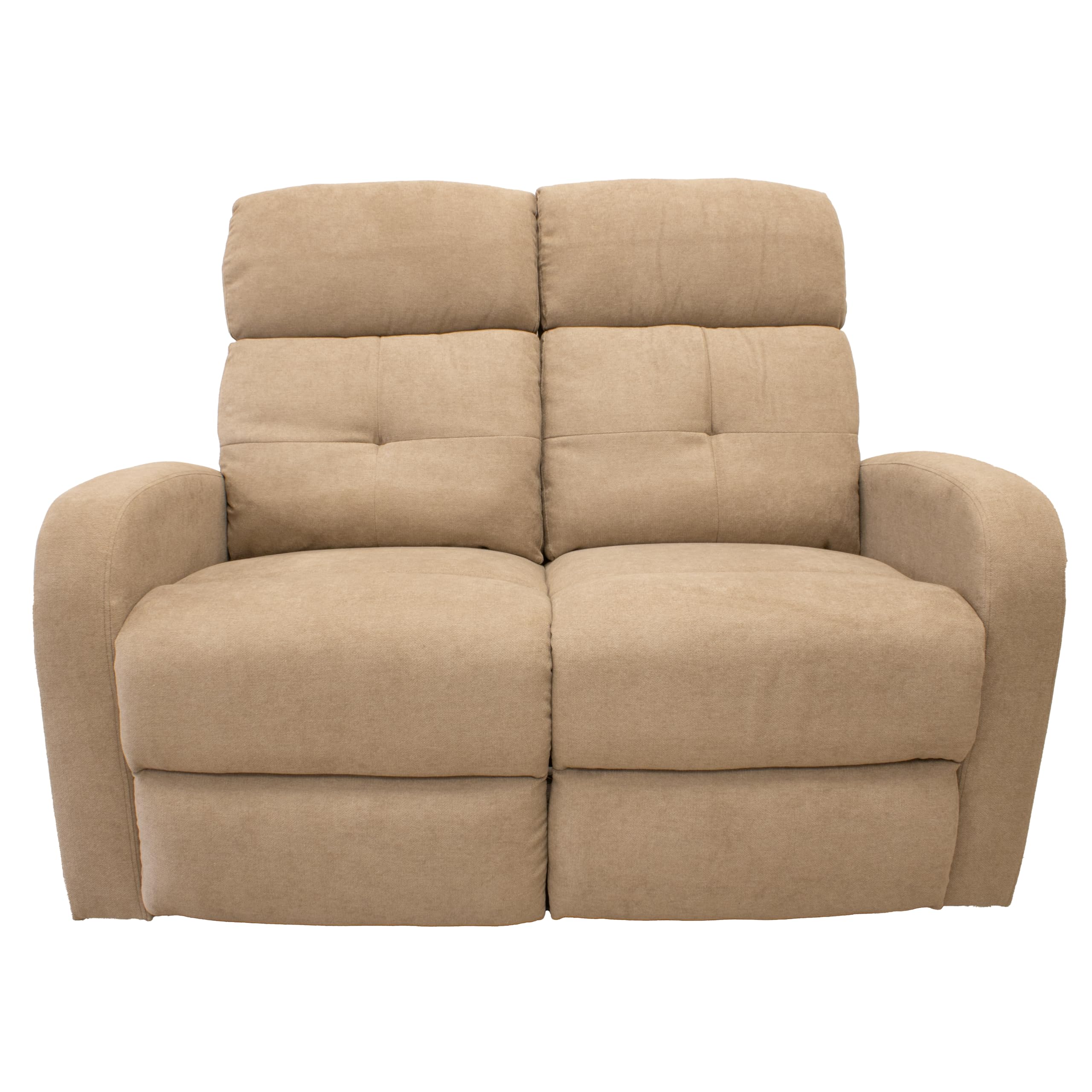 GARDENIA Elektrisches Sofa mit Verstellbarer Rückenlehne, Basis: Metall, Taupe, 130 x 77 x 104 cm