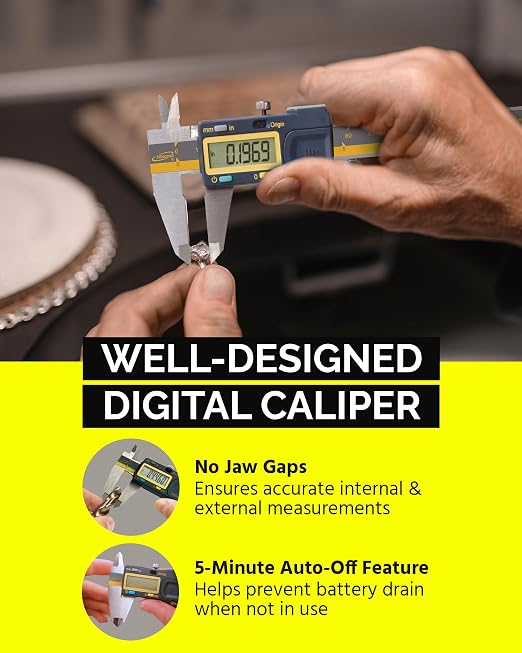 Calibrador digital iGAGING Absolute Origin 0-6" acero inoxidable miniatura 7