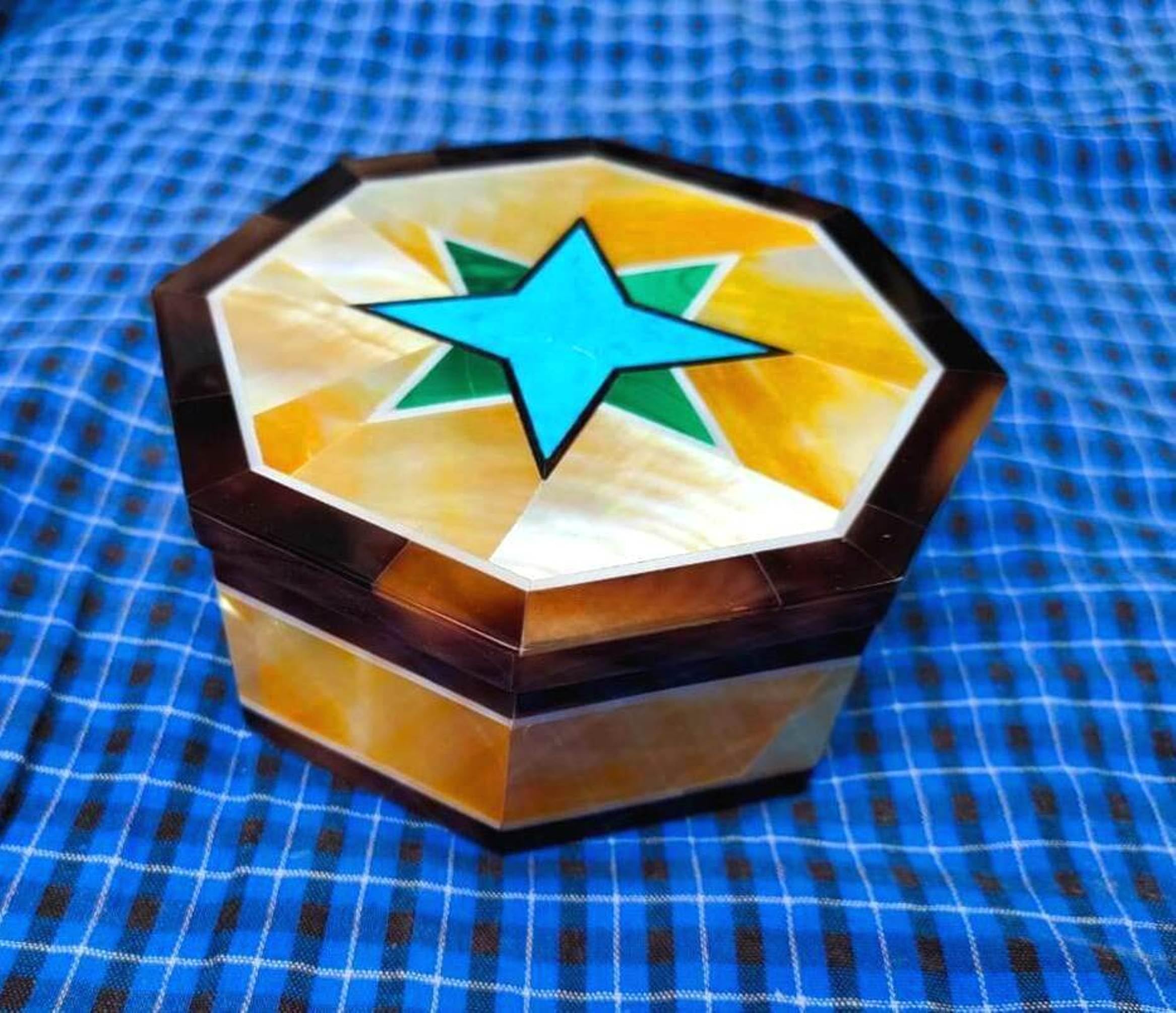 Caja de mármol hecha a mano I Caja de abalorios de piedras preciosas I Caja de anillo de piedra I Caja de joyería de mármol I Caja de clip de corbata de mármol I Caja de gemelos de mármol de 4 x 4