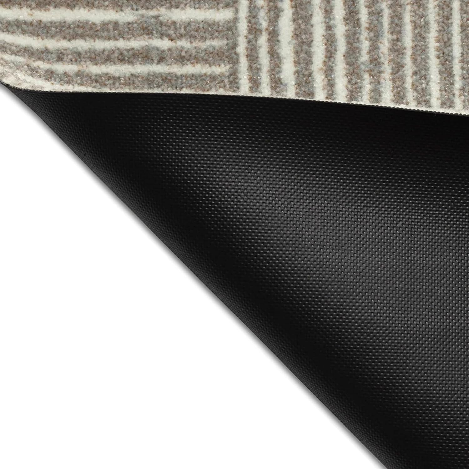 Matterly Maxcent Accent Mat | Organic Squares | Small 20.5" x 35.5" | Light Greige