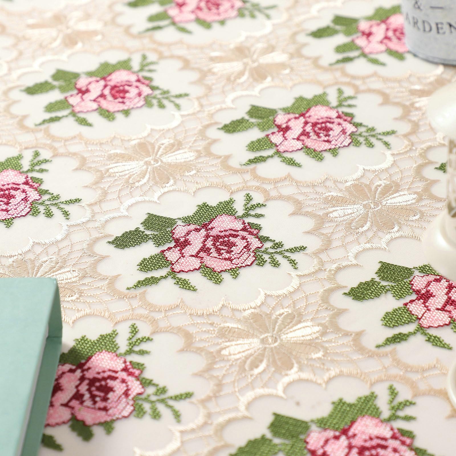 Tovaglia Poliestere Rosa, Tovaglia Rettangolare 150x300