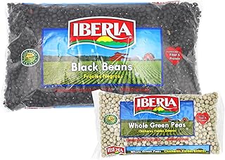 Iberia Black Beans, 4lb. + Iberia Whole Green Peas, 12 Oz